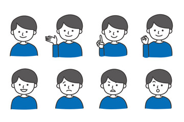 男性 人物 イラスト ベクター AI 素材