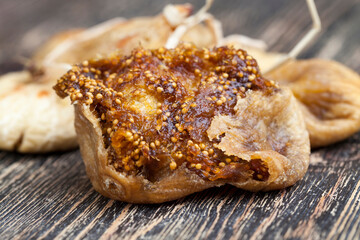 dried ripe and sweet yellow figs