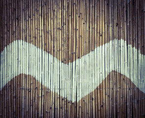 wavy white painted bamboo background  vintage style vignette  yes design backgrounds and wallpapers