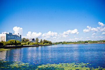 Fototapeta premium river panorama closeup 