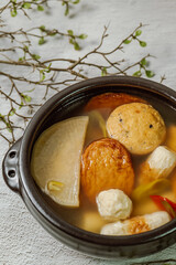 Eomuk tang, Korean style fish cake soup
