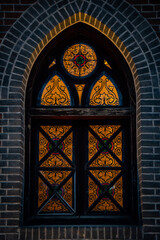 the stained glass window 