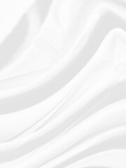 beautiful vertical Clean fashion woven soft fabric abstract smooth curve shape decorative textile white background