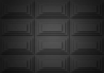 Fondo gris de pared con rectángulos superpuestos. 