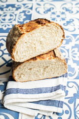 Homemade buckwheat sourdough bread.