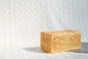 in toasted bread whole. White bread toast slice.	

