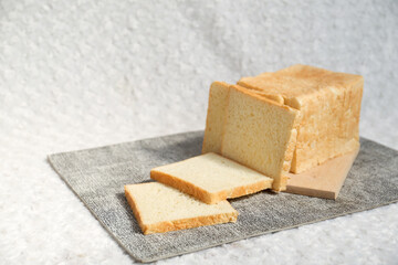 in toasted bread whole. White bread toast slice.	
