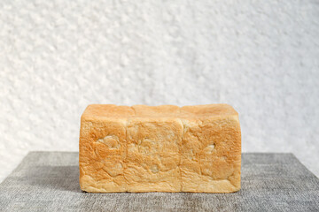 in toasted bread whole. White bread toast slice.	
