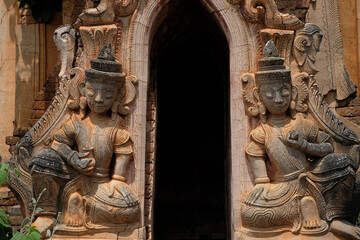 Old  temple sculpture 