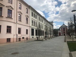 Obraz premium street in the town country