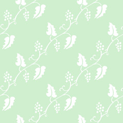 geometric seamless pattern floral with abstract leaves