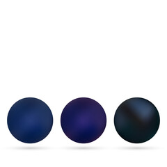 Black realistic 3d ball, pearl. Decor element. Beauty and fashion. eps 10