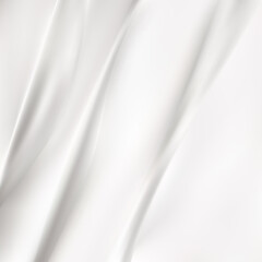 White wrinkled fabric. Texture sample. Abstract illustration. eps 10