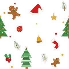 set of christmas trees