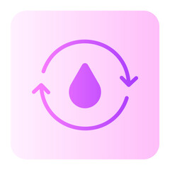 water cycle gradient icon