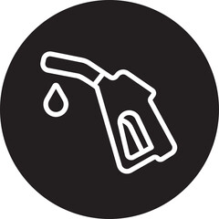 fuel glyph icon