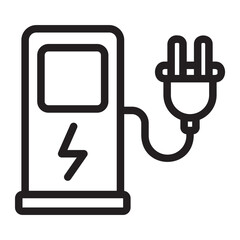 electric charge line icon