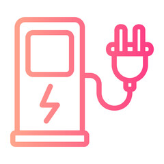 electric charge gradient icon