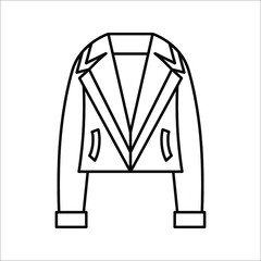 jacket icon. fashion sign. vector illustration on white background. eps 10