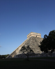 mayan pyramid in Chichen Itza ruins, Yucatan, Mexico