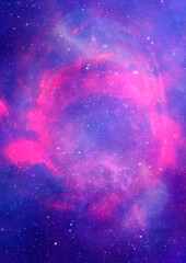 Space stars and nebula