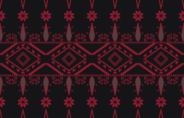 Embroidered cross-stitch pattern. Palestinian national seamless ornament Background Print.