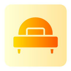 single Bed gradient icon