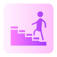 stair gradient icon