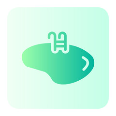 swimming pool gradient icon