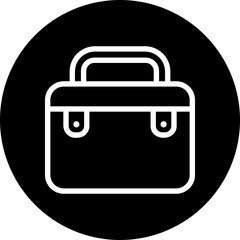 hand bag glyph icon