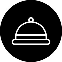 restaurant glyph icon