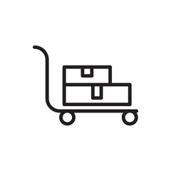 trolley icon design vector templates white on background