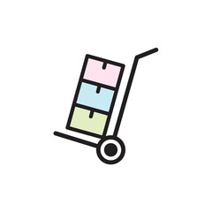 trolley icon design vector templates white on background