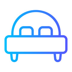 bed gradient icon
