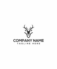 deer antlers, Adventure Logo Inspiration isolated on white background