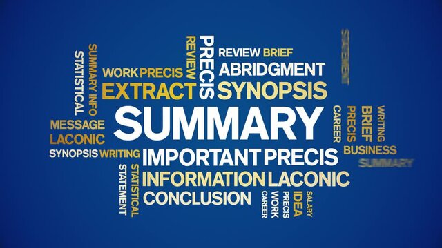 Summary Animated tag word cloud;text design animation kinetic typography seamless loop.