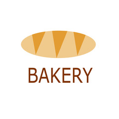 Bakery logo template with bread.