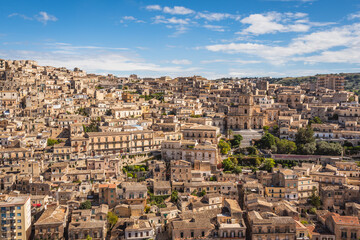 Wonderful View of Modica City Centre, Ragusa, Sicily, Italy, Europe, World Heritage Site