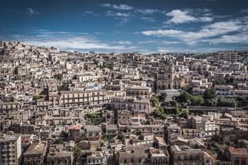Wonderful View of Modica City Centre, Ragusa, Sicily, Italy, Europe, World Heritage Site