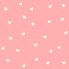 seamless valentine day pattern background heart shape