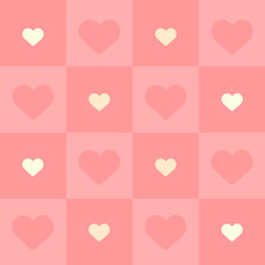 seamless valentine day pattern background heart shape