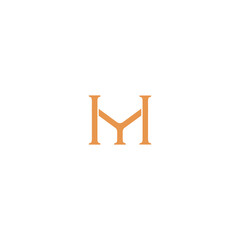 HM House Home Logo Modern Simple Vector