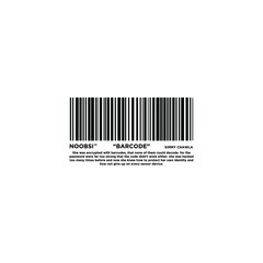 Barcode Streetwear Design Illustration Vector 