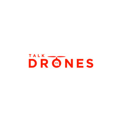 Drone Talk Logo Simple Modern Vector 
