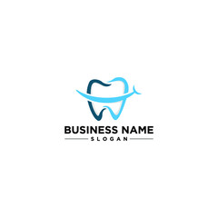 Tooth Smile Dentist Vector Logo Design