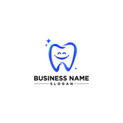 Obraz premium Tooth Smile Dentist Vector Logo Design