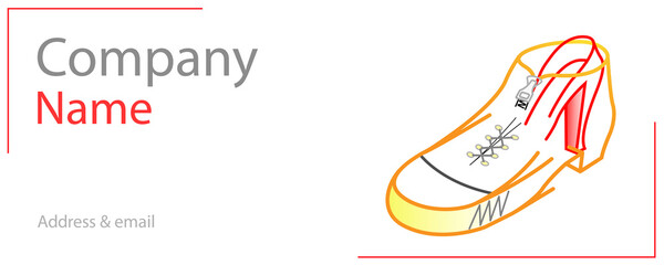 Obraz premium Background shoes business