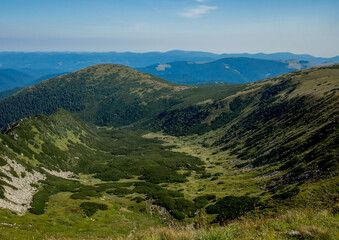 Fototapeta na wymiar Incredible view of the mountain range. Mountain landscape
