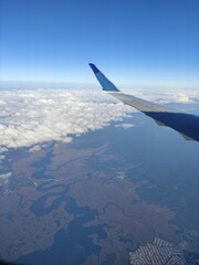 Fototapeta premium View from the window of an airplane during flight