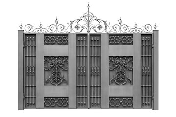 Elegant wrought iron gates.